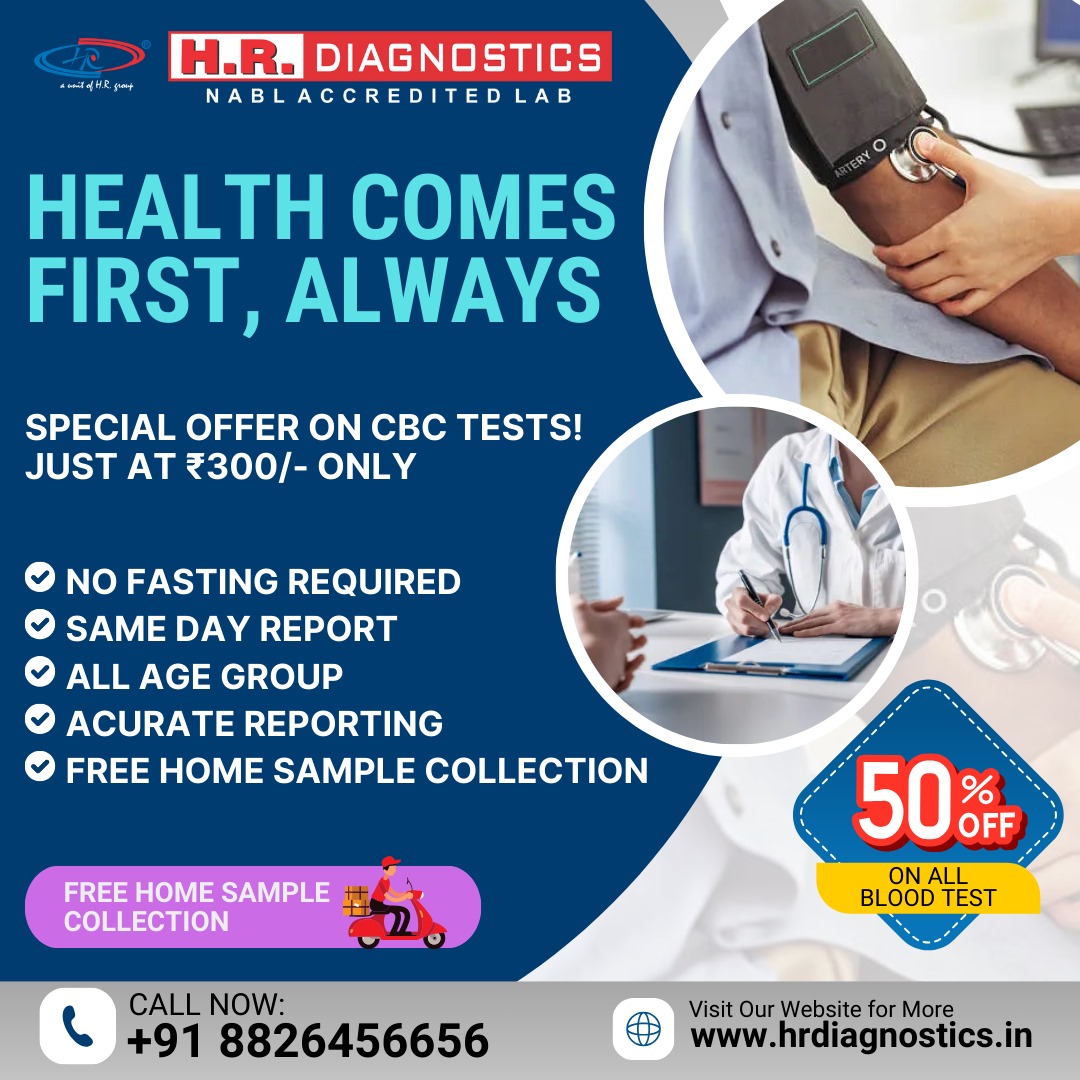 Hrdiagnostic's tweet image. 💉 Get your CBC test for just ₹300! No fasting required, same-day results, and FREE home sample collection. Prioritize your health with accurate and affordable diagnostics today!
#CBCtest #HealthCareDeals #StayHealthy #AccurateResults #HomeSampleCollection