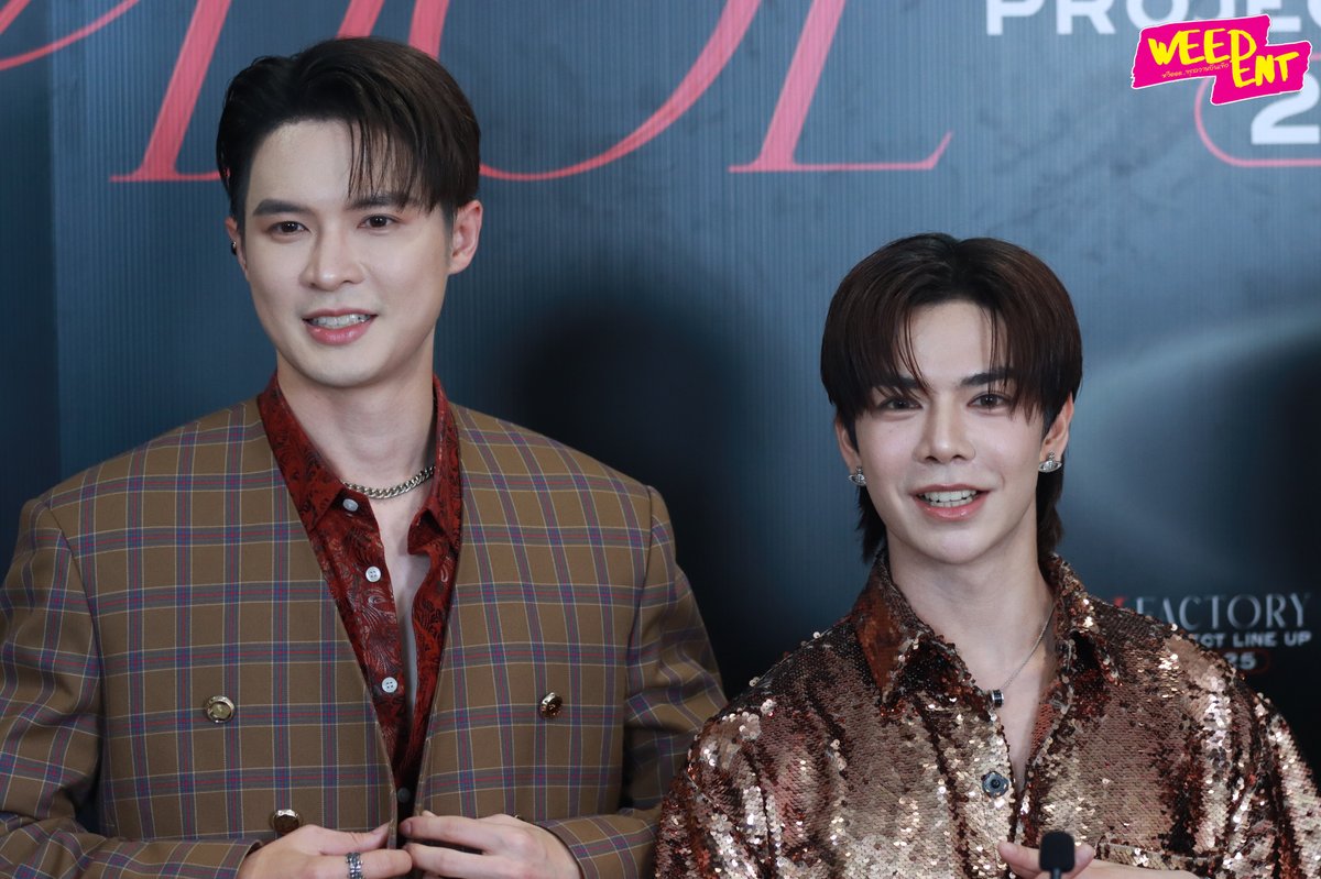 WEED_ENT's tweet photo. " บิลลี่ - เบ้บ ” ให้สัมภาษณ์สื่อ ในงาน "  IDOLFACTORY PROJECT LINE UP 2025 "  ✨🎉

BILLYBABE INTERMINABLE PILOT
#bbil1ypn #babiibabe 
#BillyBabe #Pilotอสงไขย 
#อสงไขย #interminableTH
#IDFLINEUP2025 #idolfactoryTH https://t.co/5I8bNijGMk