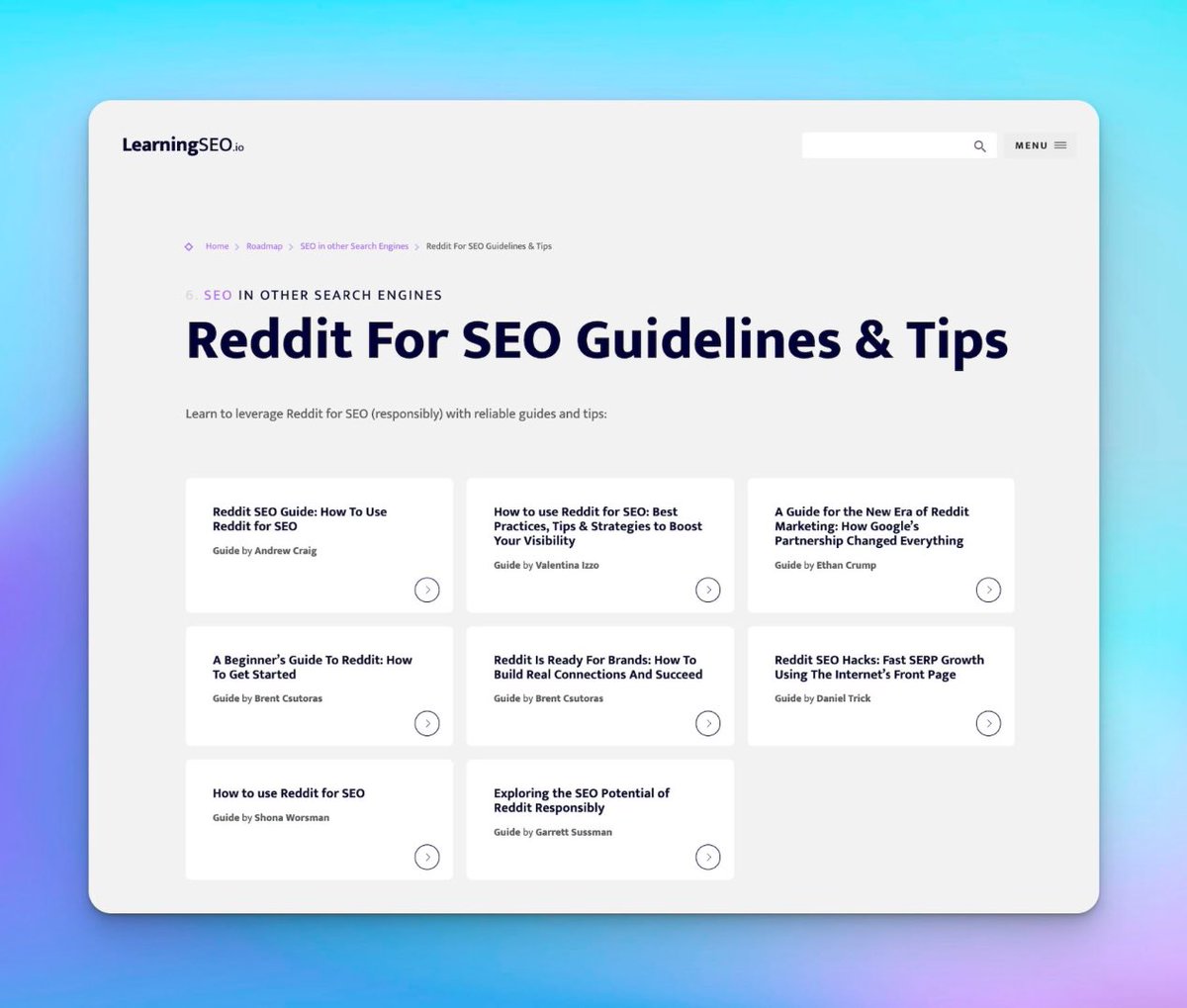 Should you use Reddit for SEO? Rather than using it purely as an SEO tactic I would recommend instead to assess the relevance to leverage it as part of your social &amp; community strategy -like you do for YouTube or TikTok- to engage with your audience there and as a nice *by