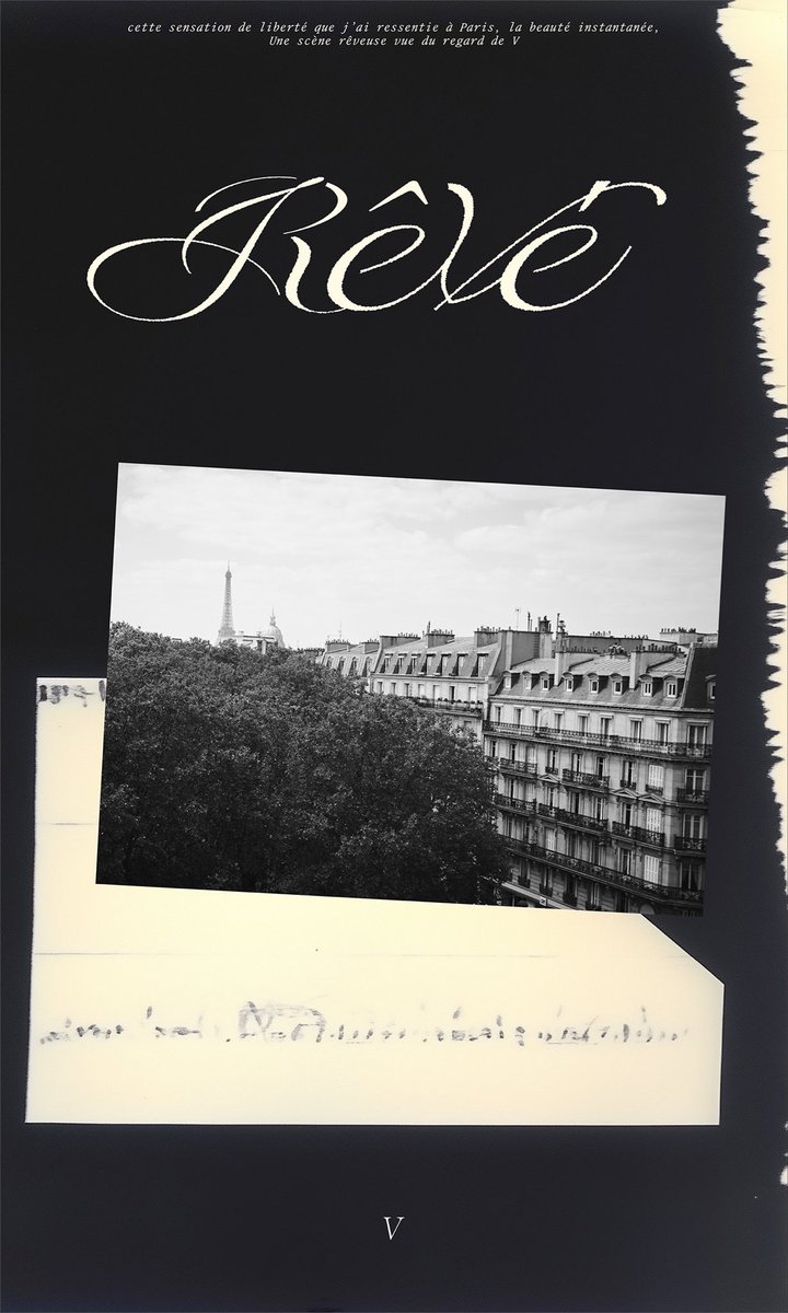 KTHGermany's tweet photo. Taehyung and Freedom will always be a wholesome pair 📷

"That feeling of freedom I experienced in Paris, the instant beauty, a dreamy scene seen through V’s eyes.”

♡ Pre-order: 14.01.2025 | 3Uhr 🇩🇪
♡ Release: 03.02.2025

V IS COMING
RÊVÉ BY V IS COMING
#V #뷔 #V_Rêvé https://t.co/GS27eh5jVm