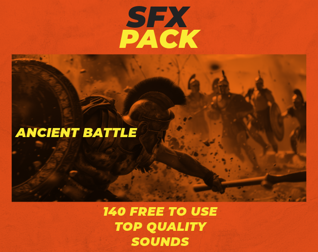 ⚔️ Game devs, level up your sound design! ⚔️
Get 140 handcrafted audio assets inspired by ancient battles—clashing swords, shields, footsteps, falls, &amp; more. 
🎮 On sale now on Itch: 
davideperico.itch.io/ancientbattle-…
#GameDev #IndieDev #assets