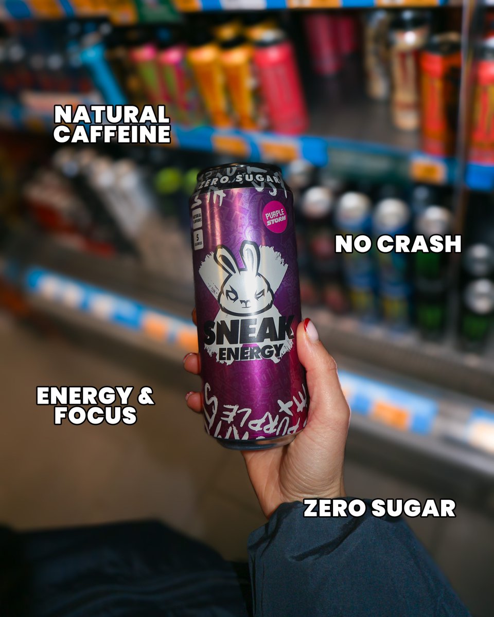 SneakEnergy's tweet photo. Improved focus, natural caffeine, ZERO sugar, unrivalled flavour... AND you can buy us in over 600+ Morrisons Daily stores?! What are you waiting for? 👀

Find a Sneak stockist near you: https://t.co/nX4S7JZI0h https://t.co/vS9ywrbMZP