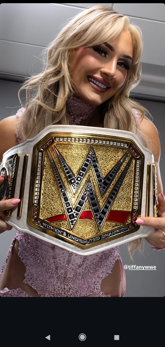 Just_Peter22's tweet photo. Our Women's Champion @tiffstrattonwwe #TiffyTime https://t.co/8D2uQOOdJG
