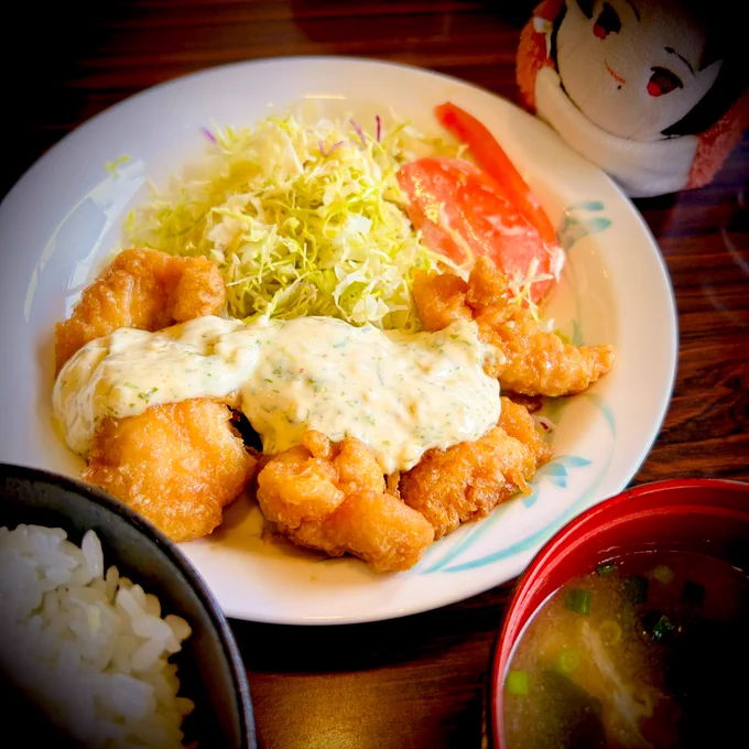 さとのぶ君が食べに行ったお店のチキン南蛮を食べに行きました!美味しかったです 