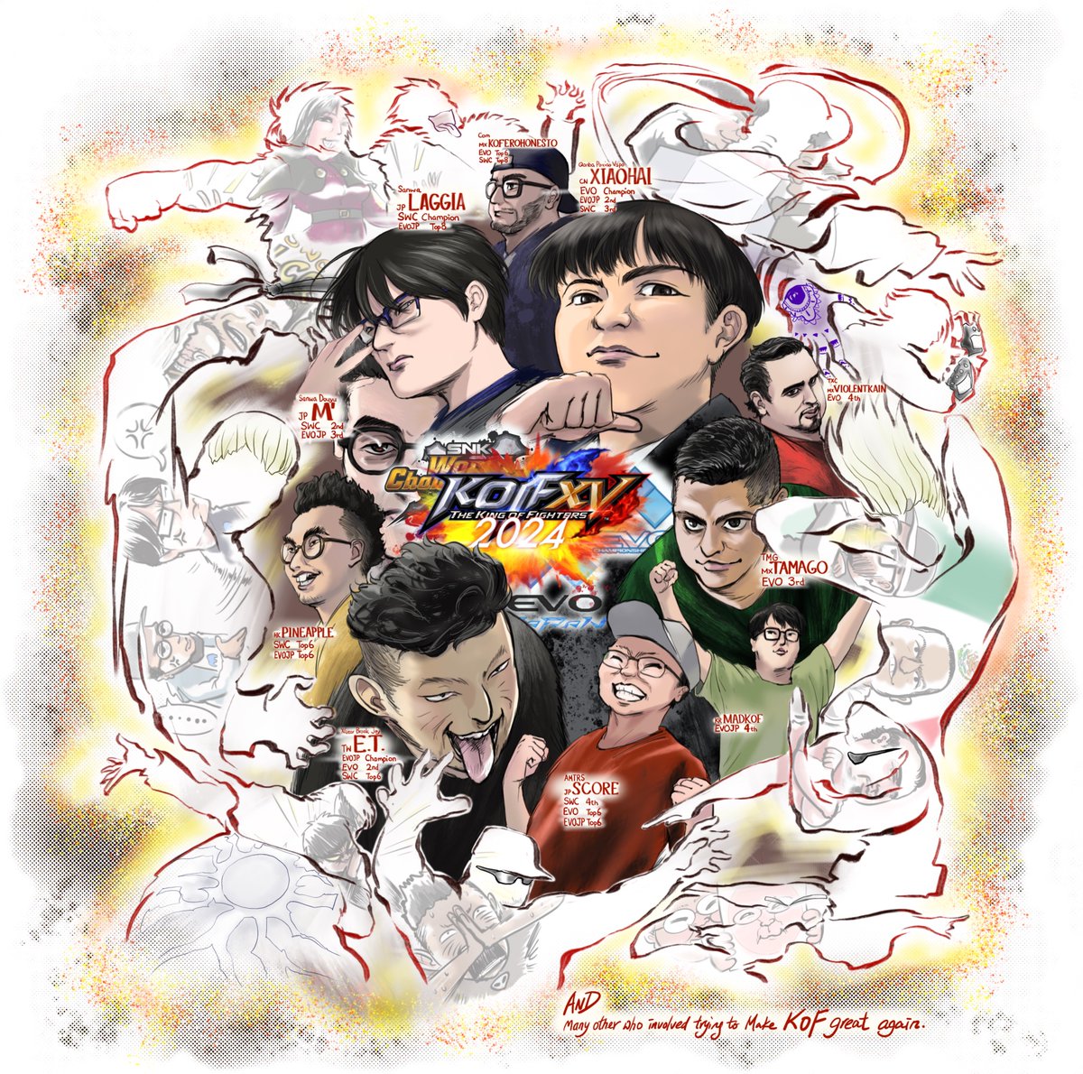 Frank leung~FranklyBrush (@frank_wolf) on Twitter photo It was an exciting year for #KOF lovers, great events in the 30th anniversary in #SnkWorldChampionship #evo2024 and #evojapan.
<a href="/arubionhat/">SANWA|M'</a> <a href="/laggia9/">RC | SANWA | Laggia</a> <a href="/ET1120/">Falcons/ET</a> <a href="/score33333/">RC | SCORE (スコア)</a> <a href="/CghkPineapple/">WBG Pineapple</a> <a href="/ViolentKain/">Liquid | ViolentKain</a> <a href="/Xiaohai_/">曾卓君</a> #kofxv It was an exciting year for #KOF lovers, great events in the 30th anniversary in #SnkWorldChampionship #evo2024 and #evojapan.
<a href="/arubionhat/">SANWA|M'</a> <a href="/laggia9/">RC | SANWA | Laggia</a> <a href="/ET1120/">Falcons/ET</a> <a href="/score33333/">RC | SCORE (スコア)</a> <a href="/CghkPineapple/">WBG Pineapple</a> <a href="/ViolentKain/">Liquid | ViolentKain</a> <a href="/Xiaohai_/">曾卓君</a> #kofxv