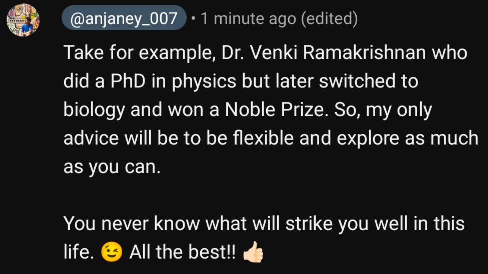 anjaney_007's tweet photo. My advice for all freshmen (i.e., first-year university students): keep an open mind. Even now, in my last year of undergrad, I strongly believe this. 💯

#academiaadvice #phdadvice #freshmanadvice #openmind https://t.co/rQBhii3i78