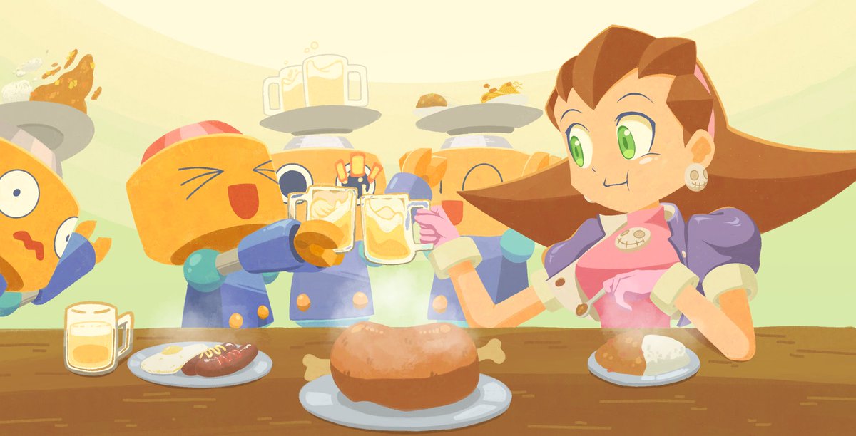 Monitorian's tweet photo. Lunchtime with Boss!
#Megamanlegends https://t.co/YJJ6KXXX1N