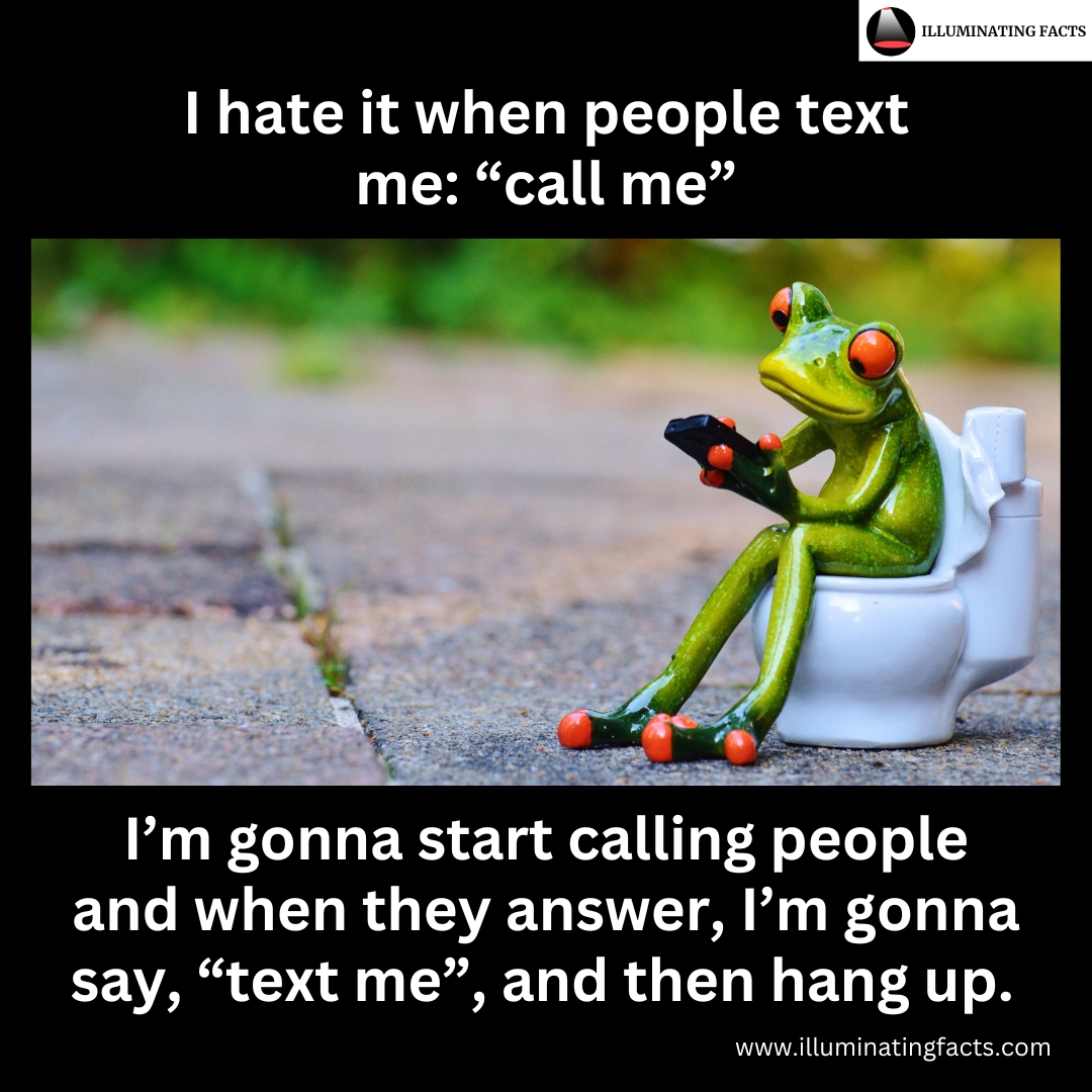 itsmrpopculture's tweet image. When people text &apos;Call me,&apos; it’s time to reverse the game. 😏 Ring them, say &apos;Text me,&apos; and hang up! Let’s level the playing field! 🐸📱 #TextMe #CallMeBack #FunnyMemes #Humor #Relatable