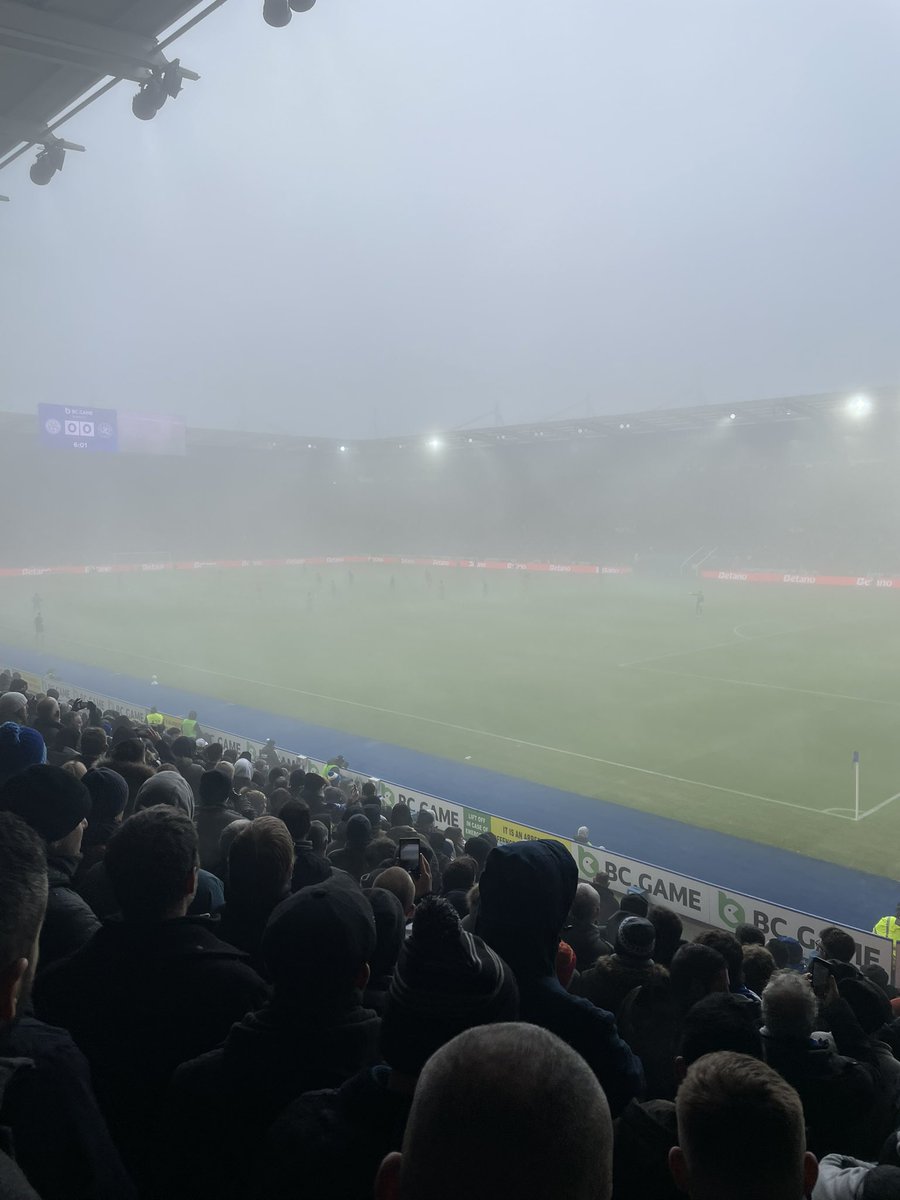 Fans were amazing! 4,500 for a Cup match!! Leicester as a City was great! Great pubs and nice people! Price for the match was brilliant too! £10 a ticket! Fair play <a href="/LCFC/">Leicester City</a> ! The game… from what we could see… not great! On to Plymouth! <a href="/QPR/">QPR FC</a> #QPR 🔵⚪️
