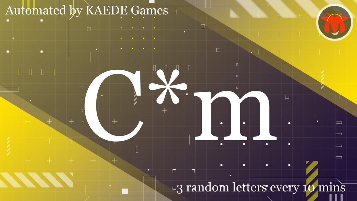 3letter_'s tweet image. C*m