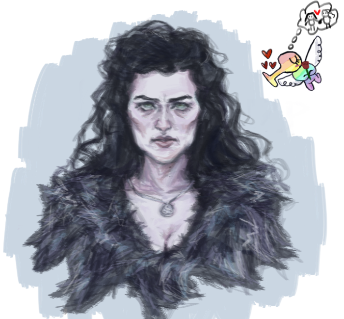 morgana magma doodle from the other day ft. my buddy goose's gay little fairy 😋