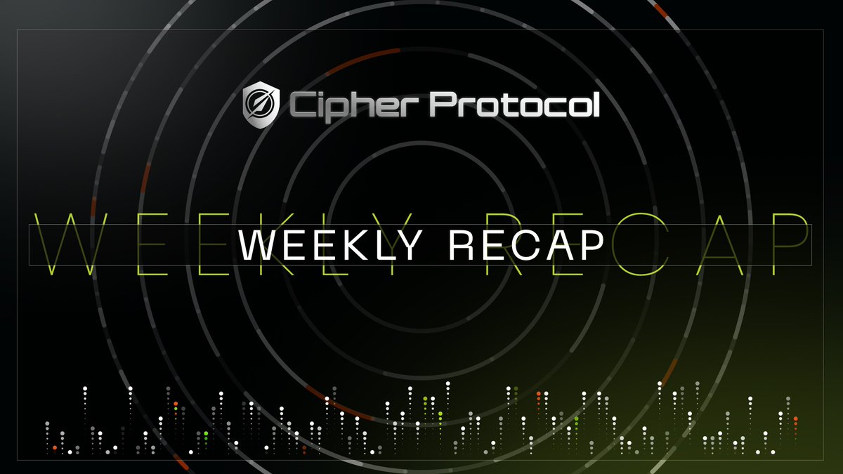 Cipher_Protocol's tweet image. Cipher Protocol Weekly Recap: Progress &amp;amp; What’s Ahead

Achievements This Week:
1️⃣ Successful Launch: Cipher Protocol reached an impressive $10M+ market cap and achieved $3.5M+ in trading volume within the first hours of launch. The momentum has been extraordinary!

2️⃣ CMC &amp;amp;…
