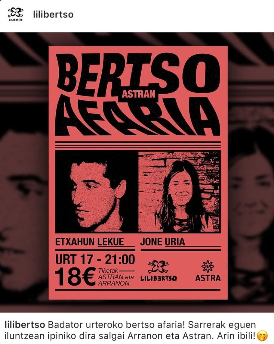 Urtea hasteko modu eder bat, #Lilibertso k antolatutako urteroko #BertsoAfaria 😊✨