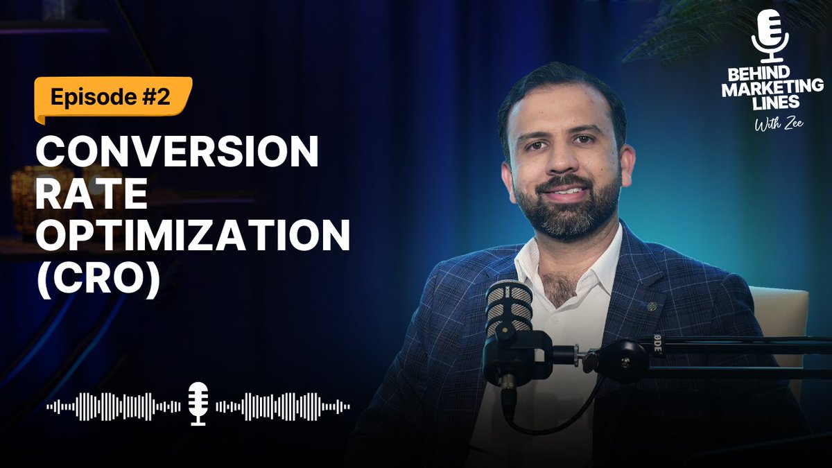GrowWithZee's tweet image. In my latest episode of Behind Marketing Lines, I share actionable insights and strategies for mastering CRO. From identifying common pitfalls to implementing quick wins, this episode is a must-listen for anyone looking to boost their website's performance.

Let’s explore how to…