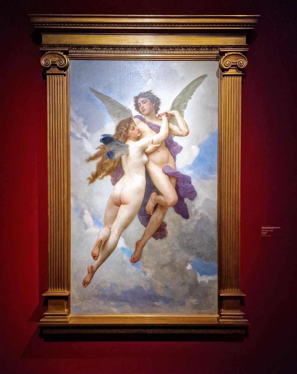 Amanece con Amor y Psique, Bouguereau. 
Café con besos, por favor. 
Buenos días. :))
📷 Colección Pérez Simón, Madrid.