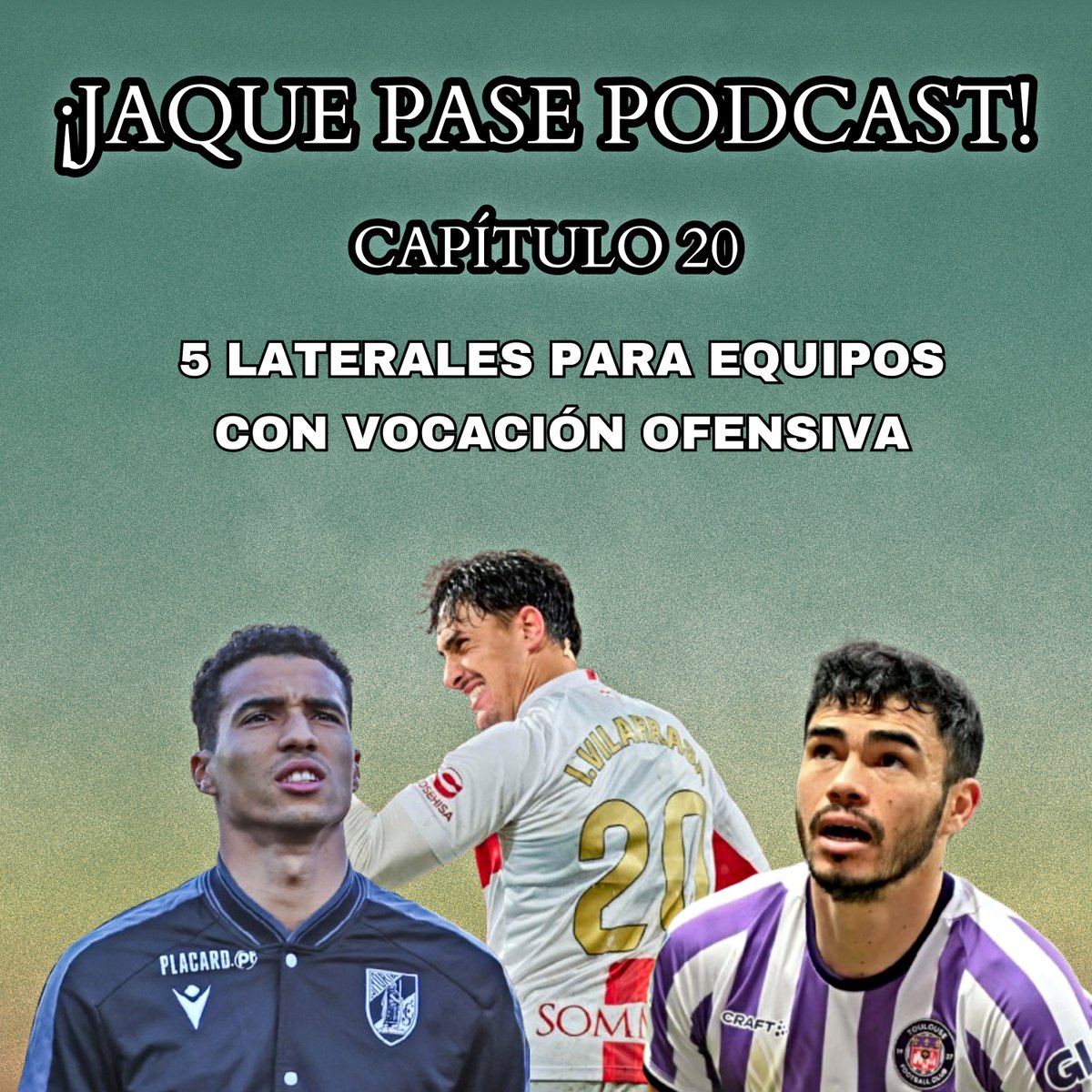 CAPÍTULO 20 | 5 laterales para equipos con vocación ofensiva ⚡️

¿Nos acompañas a conocer a varios futbolistas que encajarían en modelos proactivos en últimos metros?  

▶️ Spotify: creators.spotify.com/pod/show/jaque…
