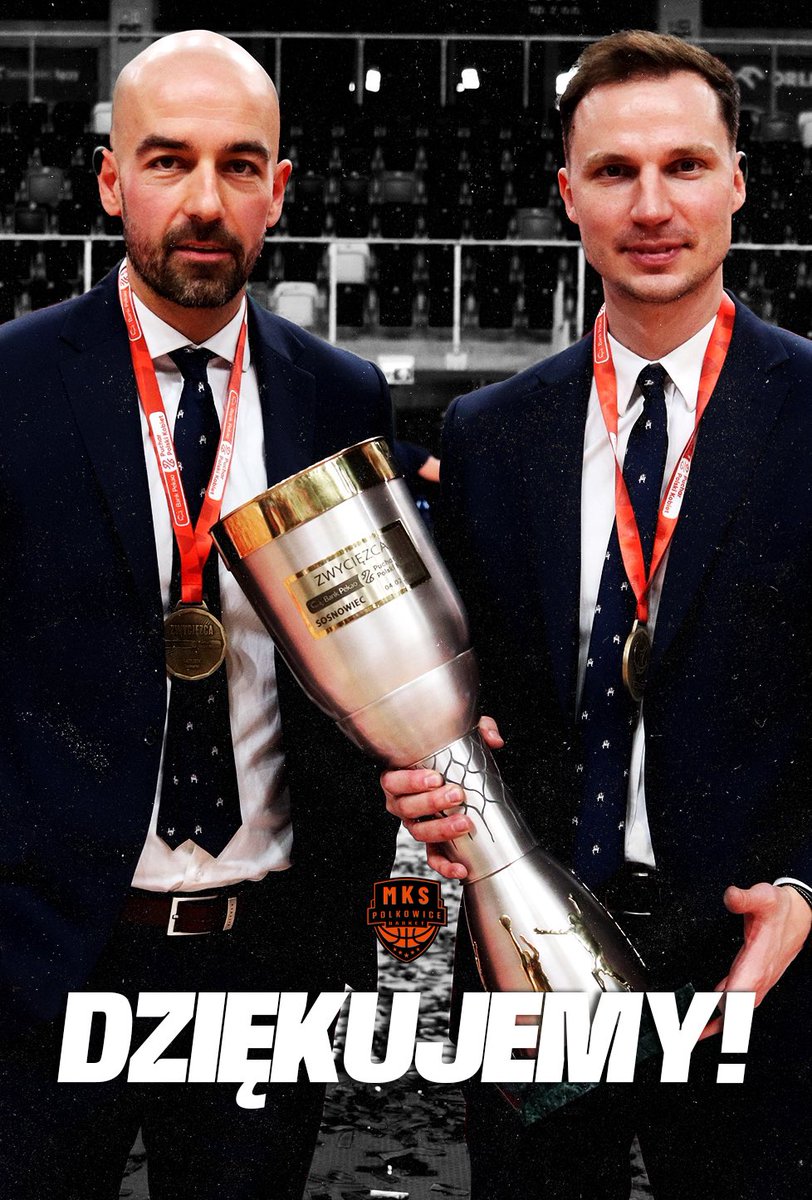 W chwili jak ta, trudno znaleźć właściwe słowa.🥺

Wspólnie z nami gorąco podziękujcie trenerowi Karolowi Kowalewskiemu i trenerowi Wojciechowi Eljaszowi-Radzikowskiemu za ich pracę w Polkowicach.🙌🏼

Dziękujemy!🥹🫶🏼