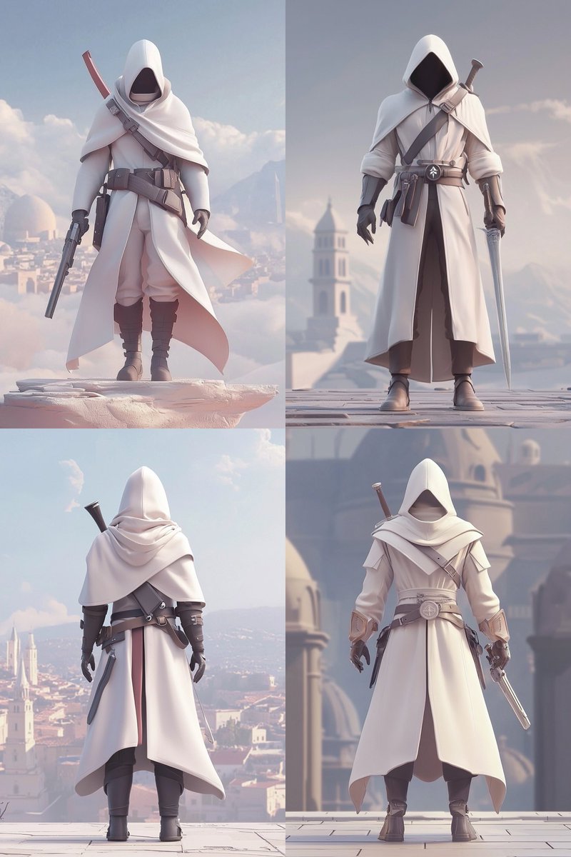EgonFrus's tweet photo. @doganuraldesign Replaced “character” with “Assassin” then “Jedi” and got some decent outputs… https://t.co/1c6eM5yoQt