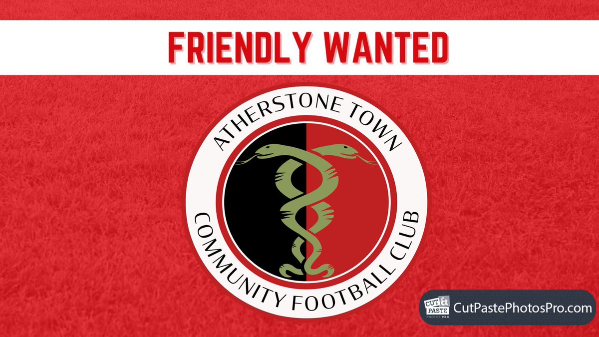 ⚽️1st TEAM FRIENDLY WANTED

Due to <a href="/alportfc/">Whitchurch Alport Football Club</a> being involved in the FA Vase this Saturday, we are looking for an Away Friendly.

Please contact the club if you are able to host us.

Thanks in advance….

❤️🤍🐍
