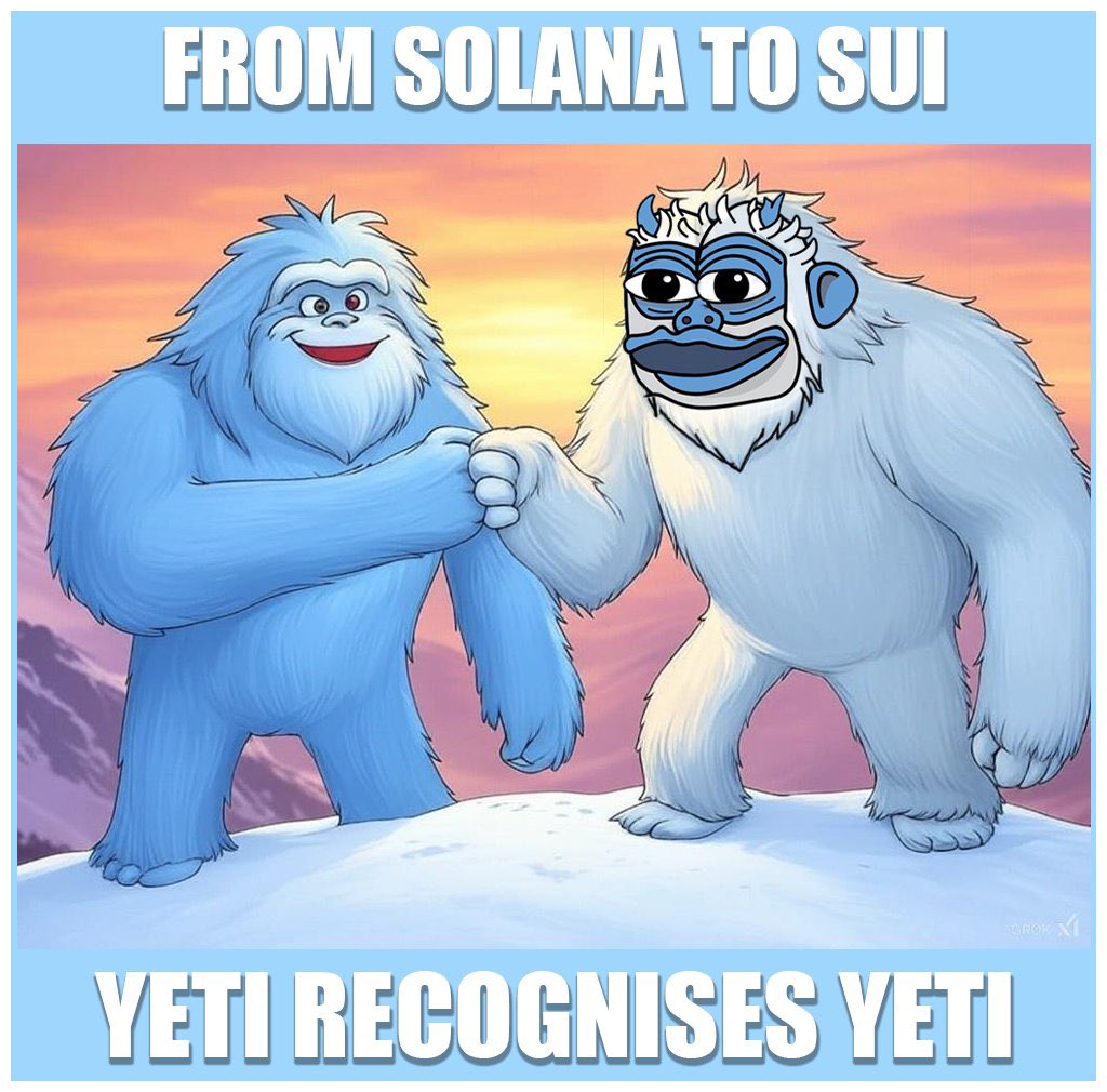 Roaring_Yeti's tweet photo. @Degen_wizz @whaleOrwell @WhaleEverything @lofitheyeti The #Yeti narrative is strong! 2025 is gonna be #YetiSeason

$LOFI on $SUI is first to scale the mountain!

then:

$YETI on $SOL is following your lead!

#YetiTogetherStrong

X - @ctoyeti 

TG- https://t.co/SMEgRHmJZ0 https://t.co/GLZ99tNRMS