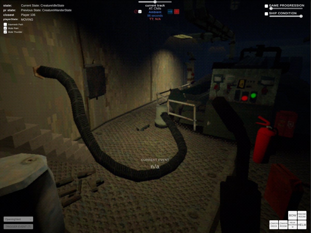 offthehookgames's tweet photo. Haven't posted on here in a minute, can you guess what I've been working on for my multiplayer PS1 Horror? 👀#showmesunday #gamedev #horrorgame #ps1 #indiegame #unity https://t.co/Zyj3IBEVSa