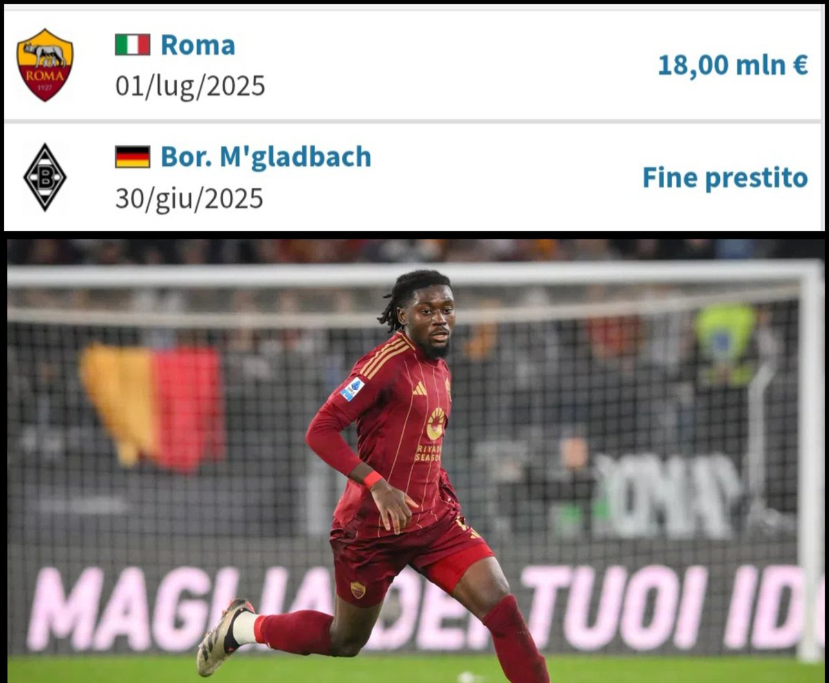 Abbiamo speso 18mln per uno dei centrocampisti più forti della serie A.
Per Frattesi ne vogliono 27 in più.

<a href="/OfficialASRoma/">AS Roma</a> non facciamo cazzate