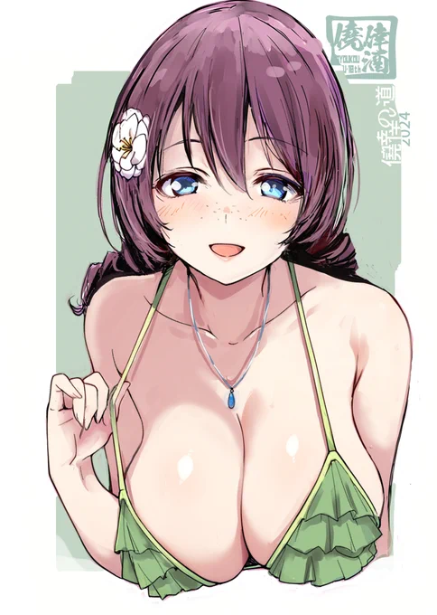 #寒い時こそ水着絵を貼ろう ※お気に入りなので何度も再掲(*ノωノ) 
