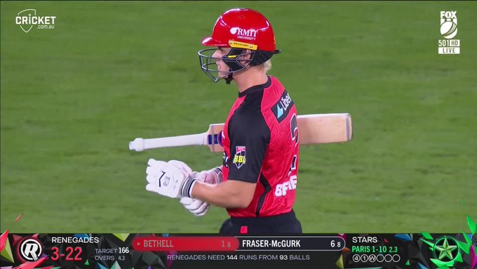 Bowled him! 📹 Credits: Twitter/BBL