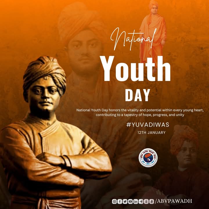 iMoniMishra's tweet photo. सम्पूर्ण विश्व में भारतीय संस्कृति की सुगन्ध बिखेरने वाले युवा सन्यासी,"युग प्रवर्तक" #स्वामी #विवेकानंद जी की #जयंती पर कोटि कोटि नमन एवं आप सभी  को #राष्ट्रीय #युवा #दिवस की हार्दिक #शुभकामनाएं!!

#ABVP 
#ABVPvoice 
#YouthDay 
#Youthorganization 
@ABVPVoice https://t.co/p0yjWXxUQm
