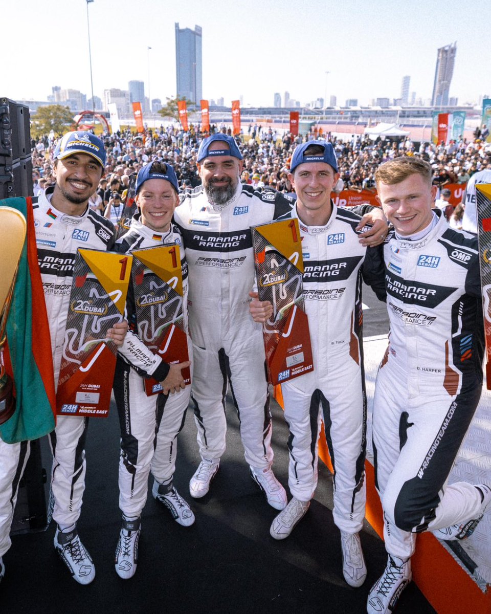 🏆 Huge congratulations to <a href="/BTuckRacing/">Ben Tuck</a> and the whole AlManar Racing by Team WRT team on their Dubai 24 Hours win! 

What a race 💪🏻

#OGMM