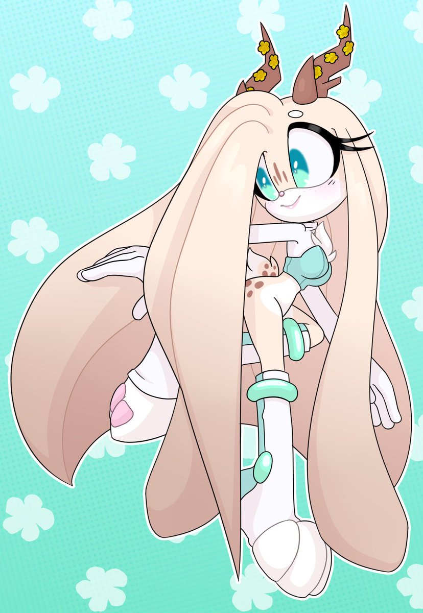 Butterrfingies's tweet photo. Hello!
As a year has passed by, I haven't gotten much use for my character Buttercup the Jackalope - so I decided to sell her!
Will come with 1 animated video (paffendorf anim), 25 images &amp; 1 animated gif.
The designs for her mother/father/grandmother will be included
£200-$245 https://t.co/yeTiZLCGjB