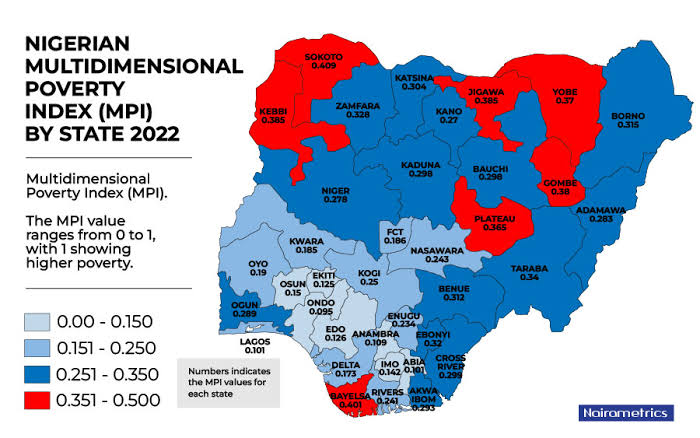 Victor_Tams's tweet photo. @olumidecapital I understand you clearly olumide, but that's not the larger picture as you just took a bit of the pie. 

While there's no doubt Baylesa is on the top list, this gives a clearer picture of the MPI. 

Remember, my argument came in when you mentioned the region, not state. https://t.co/Y9E7cnnYqJ