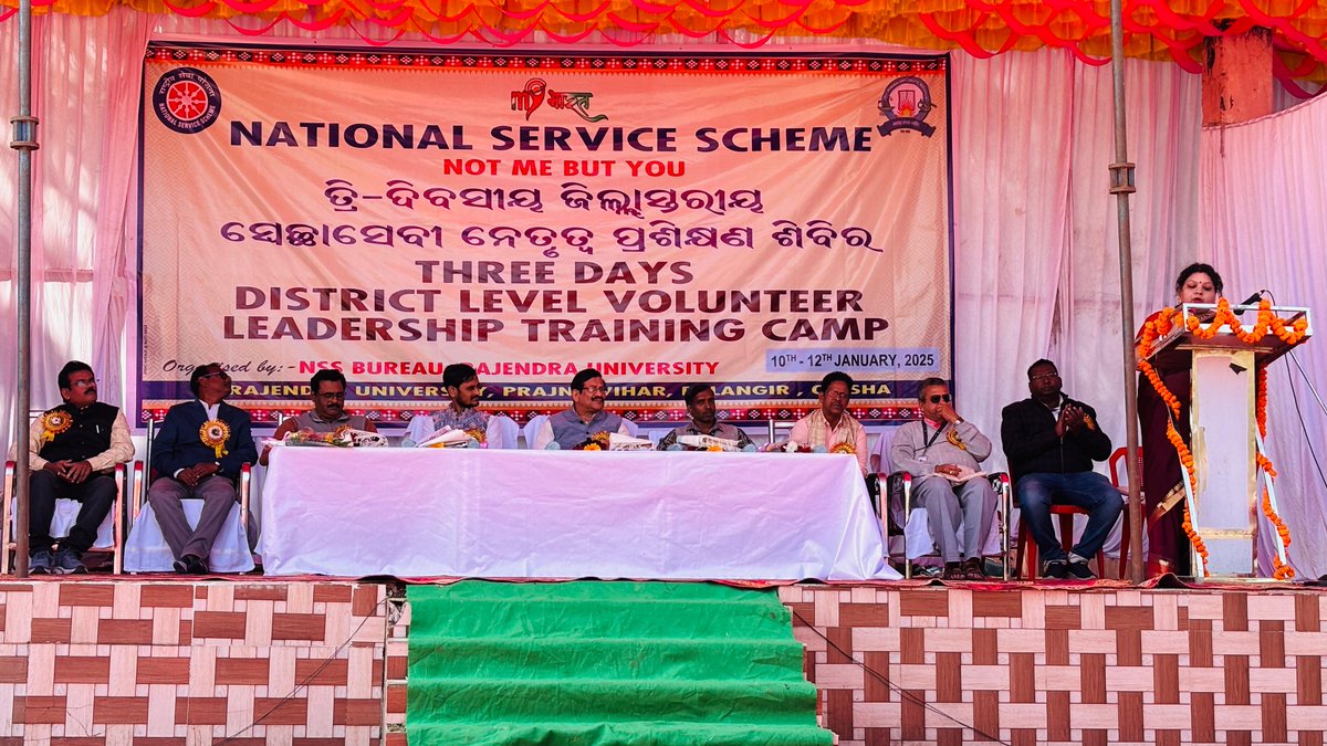 Join Us for the Three-Day District-Level Volunteers Leadership Training Camp! 📷
📷 Date: 10th - 12th January 2025
📷 Venue: Room No. 27, Rajendra University, Prajna Vihar, Balangir, Odisha
NSS Bureau, Rajendra University, is proud to host the District-Level Volunteers Leadersip