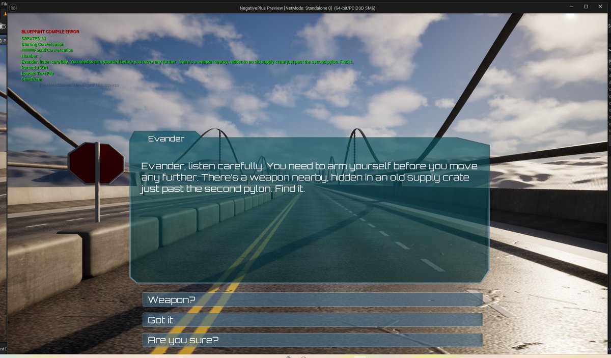 Q3DDeveloper's tweet image. There is now a global resource 'map' for each game level/map. This is all the conversations/events and their resources for any given map. Here is a start event than begins the first conversation. #gamemap #indiedev One instanced Global bp per map.