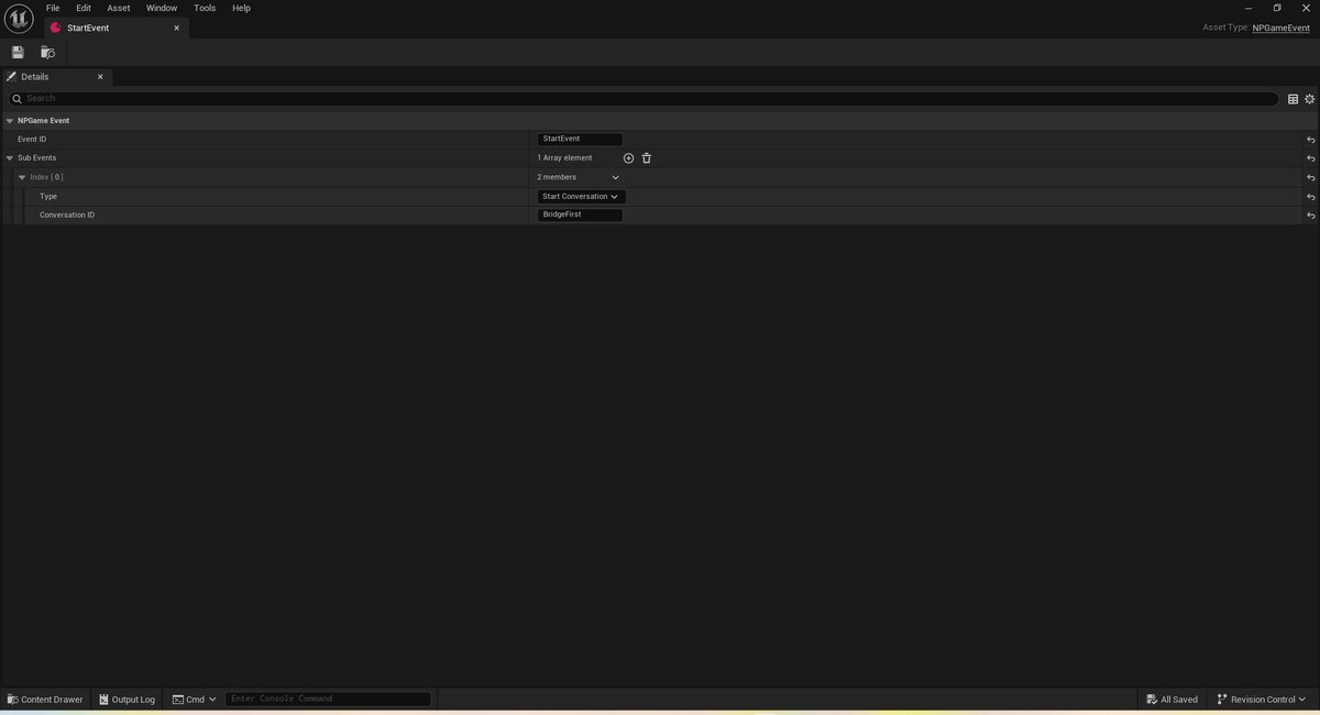 Q3DDeveloper's tweet image. There is now a global resource 'map' for each game level/map. This is all the conversations/events and their resources for any given map. Here is a start event than begins the first conversation. #gamemap #indiedev One instanced Global bp per map.