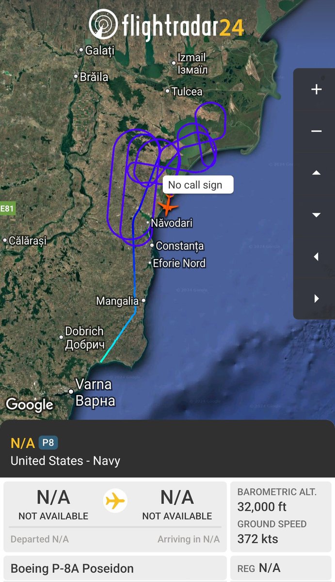 sipjack1776's tweet photo. P-8A ๐บ๐ฒ
#AE67A8
Out of Varna covering Romania/Moldova of the Black Sea
@Borrowed7Time @SR_Planespotter @N214WN https://t.co/mmUYg3E5Dv