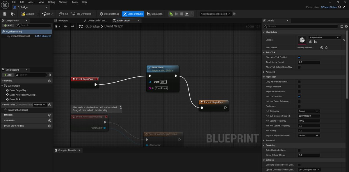Q3DDeveloper's tweet image. There is now a global resource 'map' for each game level/map. This is all the conversations/events and their resources for any given map. Here is a start event than begins the first conversation. #gamemap #indiedev One instanced Global bp per map.