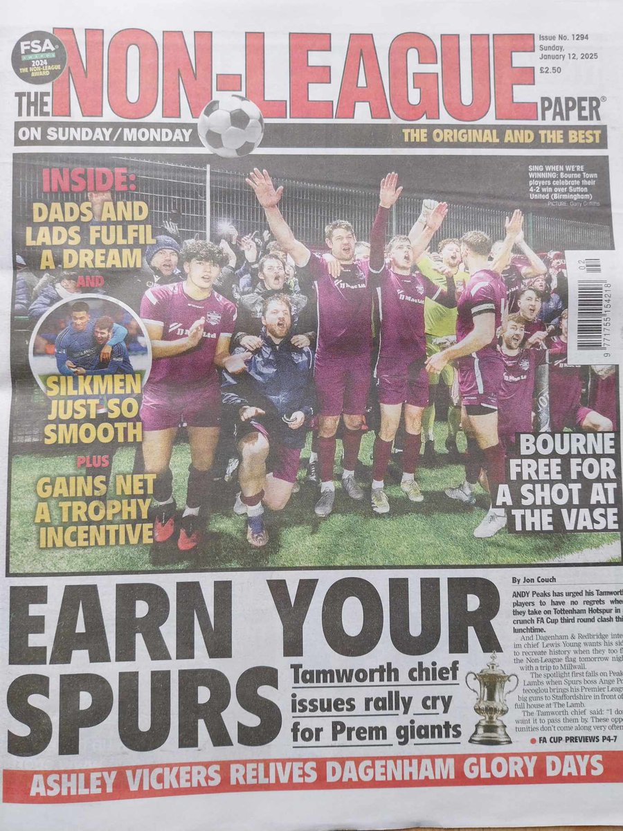 FA Cup Factfile (@facupfactfile) on Twitter photo Find my stats & facts for both <a href="/tamworthfc/">Tamworth Football Club</a> vs <a href="/SpursOfficial/">Tottenham Hotspur</a> and <a href="/MillwallFC/">Millwall FC</a> vs <a href="/Dag_RedFC/">Dagenham & Redbridge</a> as part of #FACup coverage in today's <a href="/NonLeaguePaper/">The Non-League Paper</a> Find my stats & facts for both <a href="/tamworthfc/">Tamworth Football Club</a> vs <a href="/SpursOfficial/">Tottenham Hotspur</a> and <a href="/MillwallFC/">Millwall FC</a> vs <a href="/Dag_RedFC/">Dagenham & Redbridge</a> as part of #FACup coverage in today's <a href="/NonLeaguePaper/">The Non-League Paper</a>
