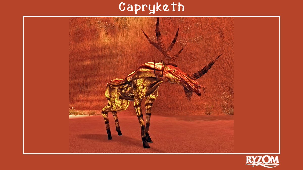 Ryzom's tweet image. [Nice Image] Capryketh

A deer-like ruminant with a goatee beard distinguished by its thick skin laid on like rhinoceros hide.

#ryzom #linuxgame #macgame