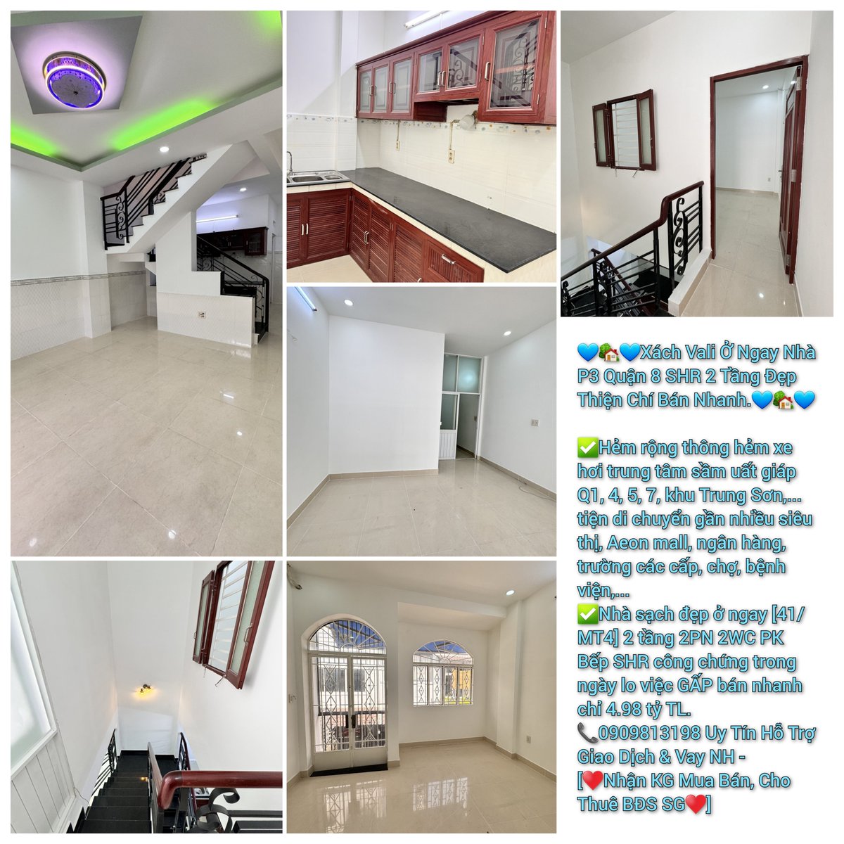 lansgre's tweet photo. 💙🏡💙Xách Vali Ở Ngay Nhà P3 Quận 8 SHR 2 Tầng Đẹp Thiện Chí Bán Nhanh.💙🏡💙

[chỉ 4.98 tỷ TL.]
📞0909813198 Uy Tín Hỗ Trợ Giao Dịch &amp; Vay NH - [♥️Nhận KG Mua Bán, Cho Thuê BĐS SG♥️]
. 
#nhaphosg #nhaphosaigon #bdsthocusg #bdssaigon #nhadepsg #nhadepsaigon #lansgre https://t.co/QP4xe4yy0y