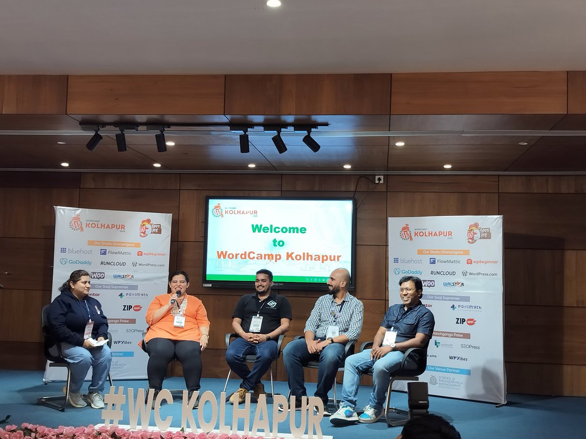 Learn amazing journey in WordPress by <a href="/meherbala/">Meher Bala | Lead Organisers #WCAsia 2026</a> , <a href="/vgnavada/">V Gautham Navada</a> , <a href="/ParswaniTarun/">Tarun Parswani</a> , Harshawardhan Kholapurkar &amp; <a href="/ElvinaGoves/">Elvina Goves</a> at #WCKolhapur