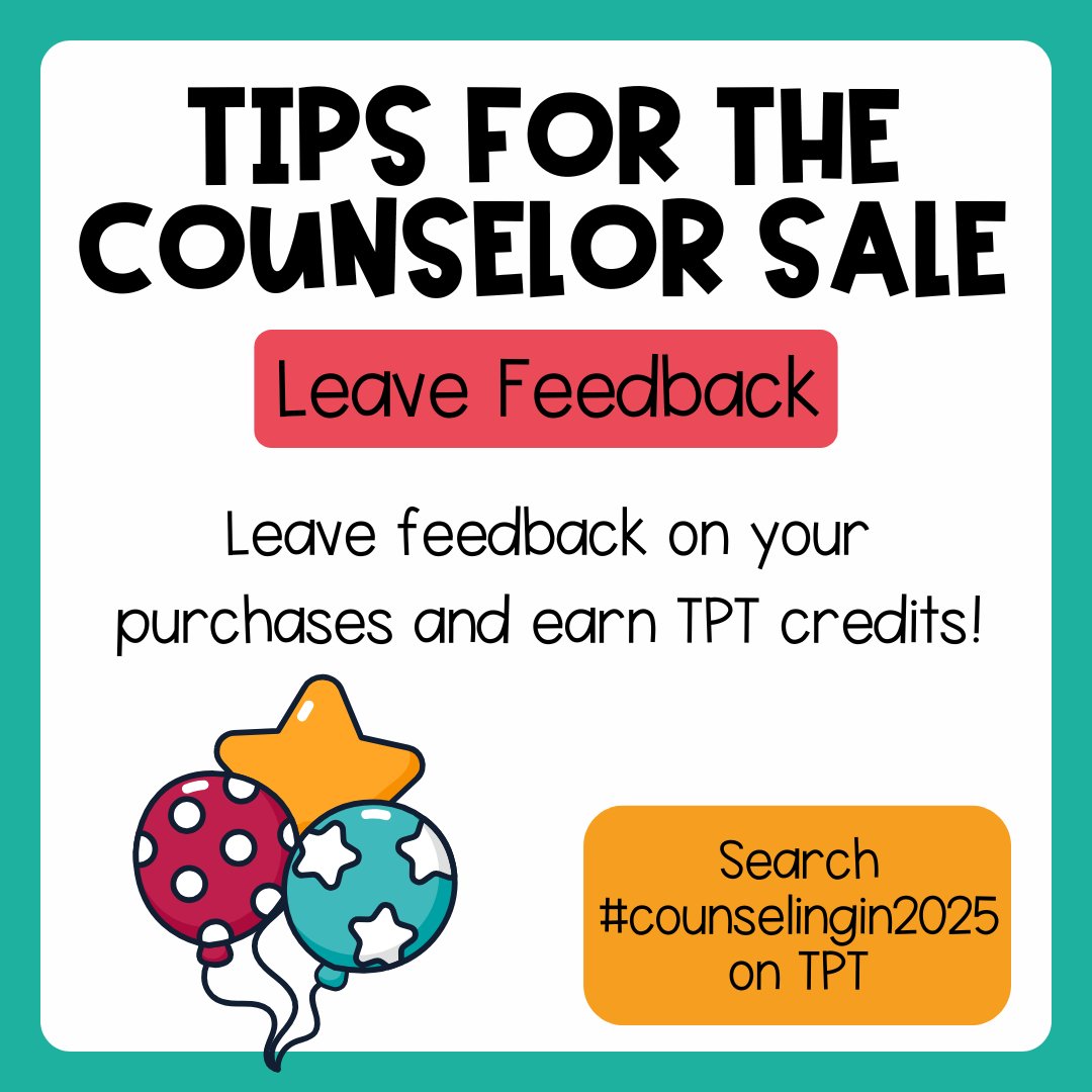 Tomorrow is the New Year’s Counselor Sale! 🎉 Whether you're looking for incredible deals or boosting your resources, here's what you need to know:

✨ Deals Change Daily Jan 13-15

🛒 Monday &amp; Tuesday: Grab 50% off deals on amazing resources!

💲 Wed: resources for just $2!