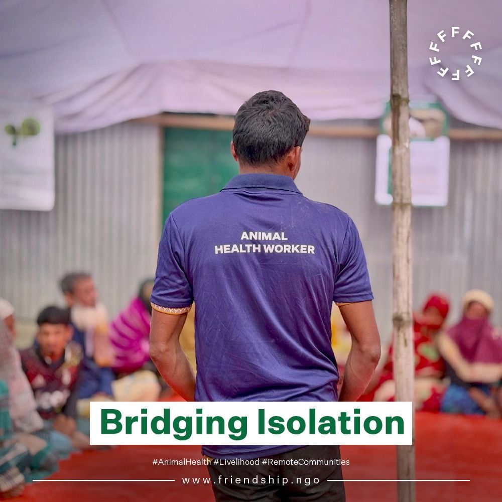 In isolated regions Friendship’s animal health workers provide life-saving vaccinations, treatments, and expert advice to farmers, ensuring healthier livestock and better livelihoods.

#RuralEmpowerment #AnimalHealth #SustainableFarming #friendshipngo #LivelihoodSupport
