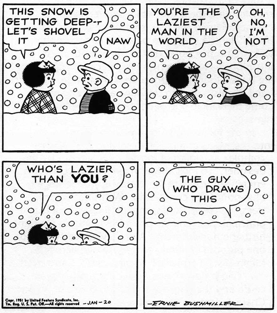 JohnnyCallicutt's tweet photo. The Best Of Nancy By Ernie Bushmiller, January 20,1951 https://t.co/ZvymPUvr9j