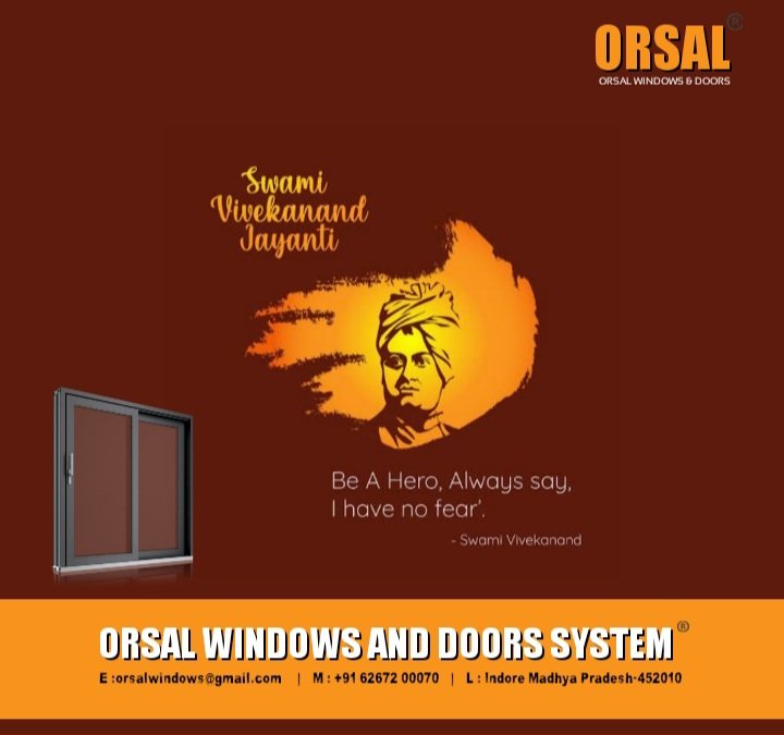 OrsalWindow's tweet photo. Youth must always be empowered with freedom but along with a sense of responsibility….. Have a happy National Youth Day.

#SwamiVivekananda #YouthDay #orsalindia #youthday2025 #indore #MadhyaPradesh https://t.co/WsdalxLFI8