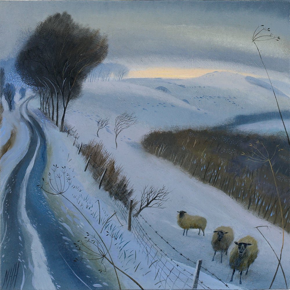 marysia_cc's tweet image. Nicholas Hely Hutchinson (b.1955) 
Winter Morning by the Top Road