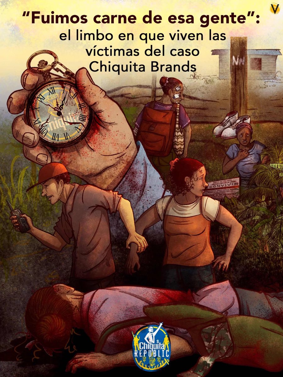 JoseGuarnizoA's tweet photo. Poco se habla de las mujeres víctimas de los paramilitares en el caso de #ChiquitaBrands. Una de ellas sobrevivió a cuatro disparos, una más fue abusada sexualmente minutos después de haber visto cómo asesinaron a su compañero en frente suyo, otra nunca supo dónde quedó el cuerpo de su sobrina. Estas historias dolorosas se dan en medio de un juicio en contra de empresarios bananeros que han intentado con mucho dinero dilatar un proceso que podría prescribir este año en Colombia, y que en Estados Unidos está lejos de cerrarse. Ha sido un juicio a todas luces desigual. Escribí esta crónica haciendo sobre todo un ejercicio de escucha. Y para dejar un testimonio. Son historias anónimas que sacuden y que han estado ahí por casi treinta años en la impunidad. 
Link: 
https://t.co/x8LNVgYiMx