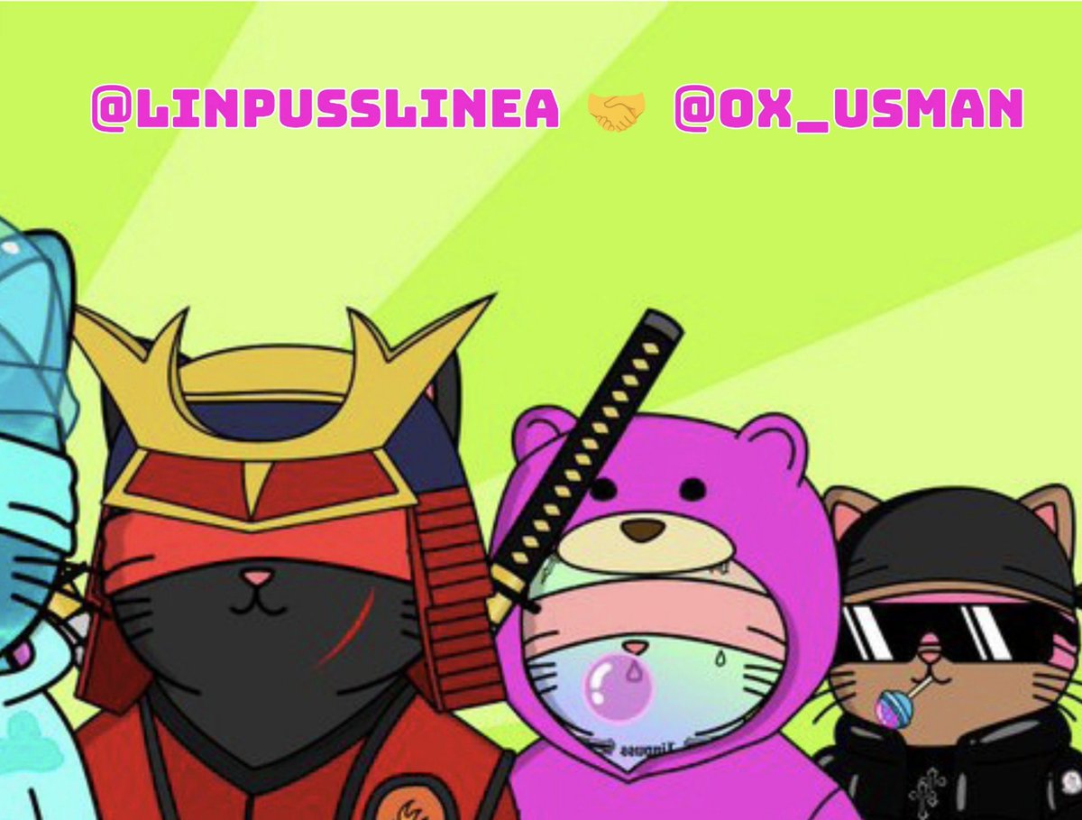 So <a href="/LinpussLinea/">Linpuss | Linea</a> has generously given our community 10 WL spots for their upcoming NFT mint, and I'm sharing all here! To secure your spot, simply:

1. Follow <a href="/LinpussLinea/">Linpuss | Linea</a> and  @Ox_usman

2. Comment your wallet address.

#Linea #BunnyUniverse #NFTs #Efrogs #EthereumFroglets
