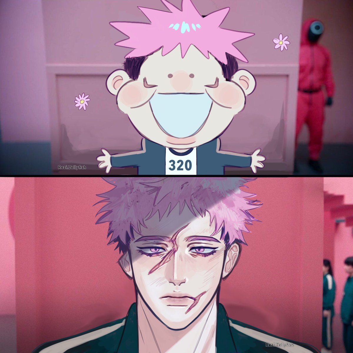 Is he alright? #jjk #SquidGame2