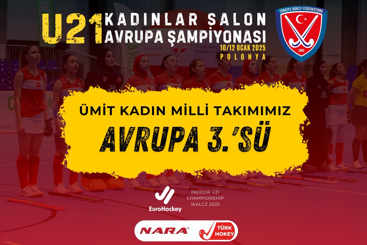 Türk Hokeyi Avrupa’ya Damga Vurmaya Devam Ediyor!

Ümit Kadınlar Milli Takımımız Avrupa 3.'sü 🥉